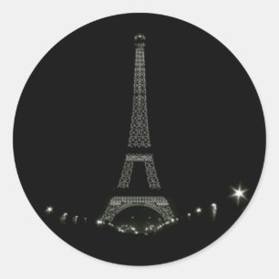 Eiffel Tower Paris Classic Round Sticker