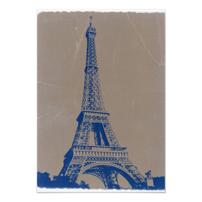 Eiffel Tower Paris Custom Announcements