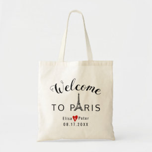Eiffel Tower Paris destination wedding welcome Tote Bag