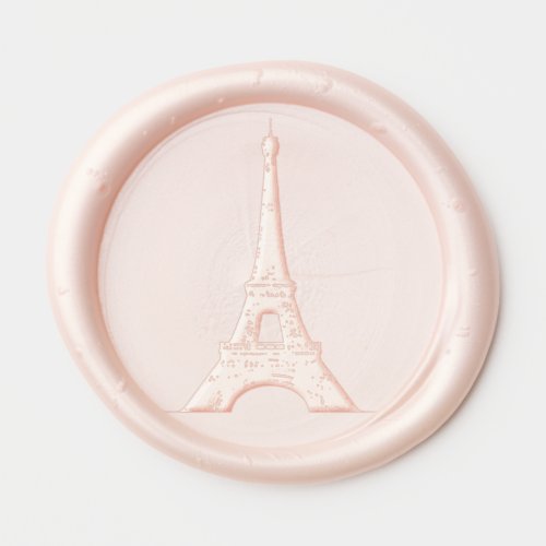 Eiffel Tower Paris Elegant Wedding Sweet 16 Wax Seal Sticker
