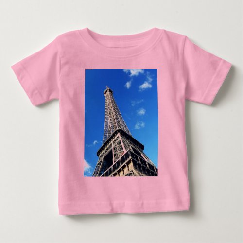 Eiffel Tower Paris Europe Travel Baby T_Shirt