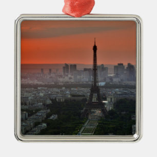 Eiffel Tower Paris Europe Travel Metal Ornament