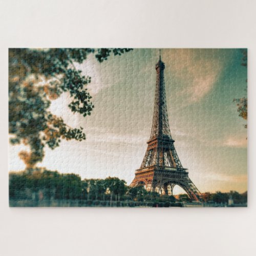 Eiffel Tower Paris Europe Travel Photo Jigsaw Puzzle