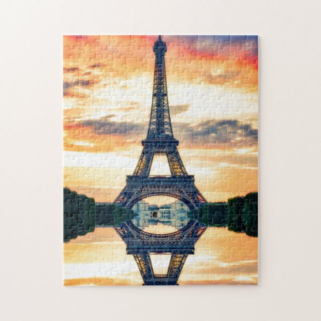 Eiffel Tower Paris Europe Travel Photo Jigsaw Puzzle (Vertical)