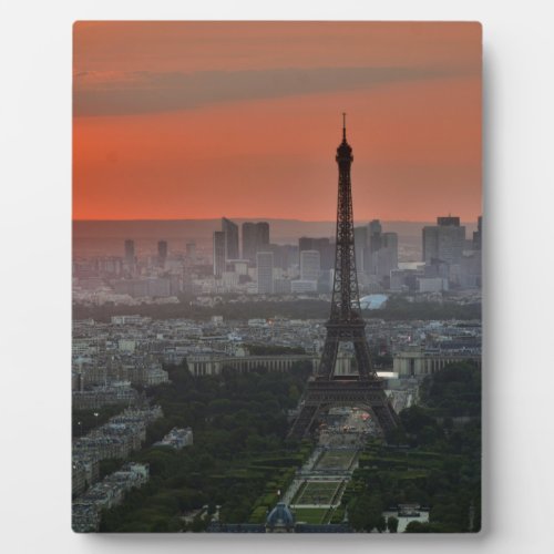 Eiffel Tower Paris Europe Travel Plaque