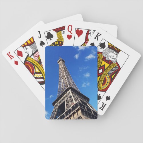 Eiffel Tower Paris Europe Travel Poker Cards