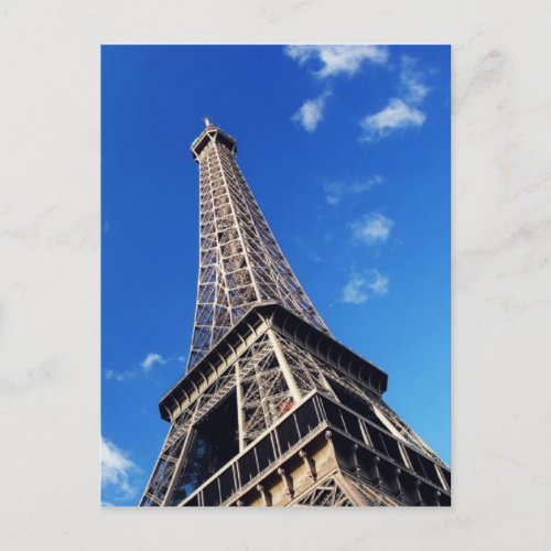 Eiffel Tower Paris Europe Travel Postcard