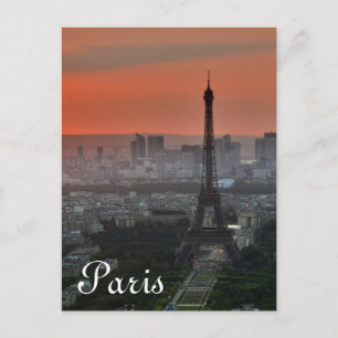 Eiffel Tower Paris Europe Travel Postcard