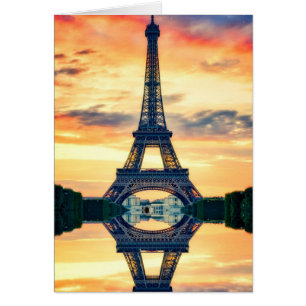 Eiffel Tower Paris Evening European Travel