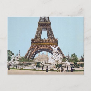 Eiffel Tower  Paris France 1889 Postcard by FrenchFlirt at Zazzle