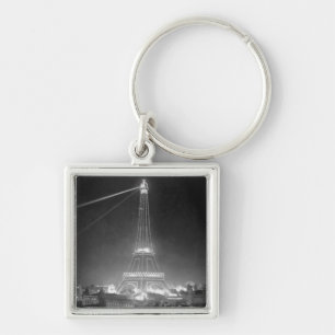Eiffel Tower Paris France 1900 Keychain