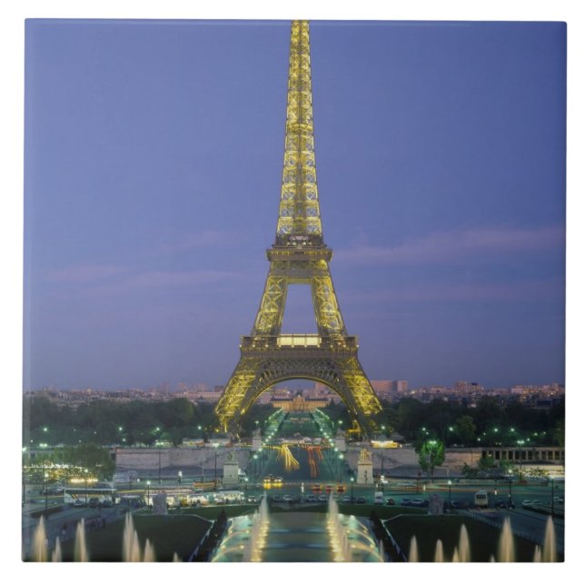 Eiffel Tower, Paris, France 2 Ceramic Tile (Front)