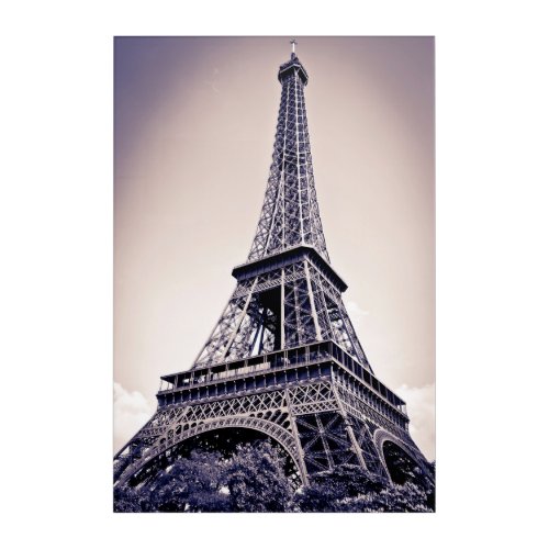 Eiffel tower Paris France Acrylic Print