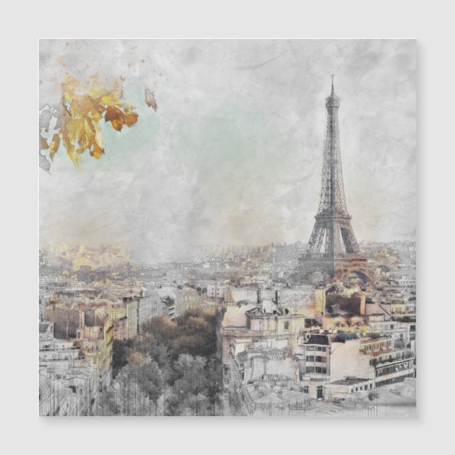 Eiffel Tower Paris France Art Print – Iconic  (Front)