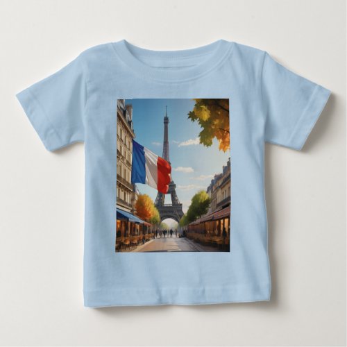 Eiffel tower _ Paris _ France Baby T_Shirt