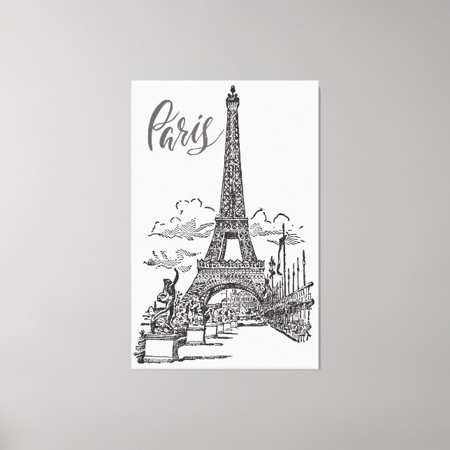 Eiffel Tower Paris France  Canvas Print (Front)