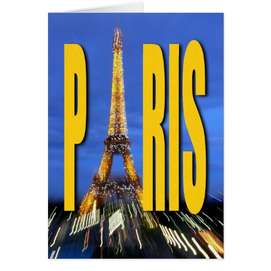 Eiffel Tower Paris France Cards (Front)