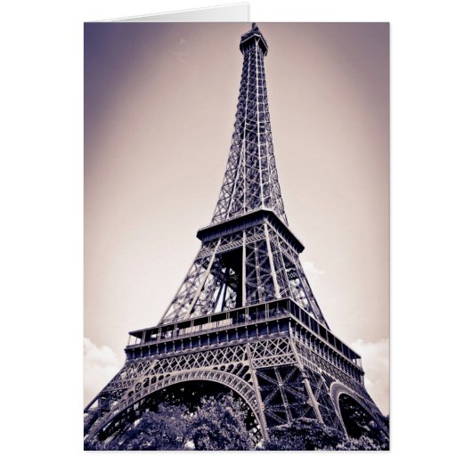 Eiffel tower, Paris, France Cards (Front)