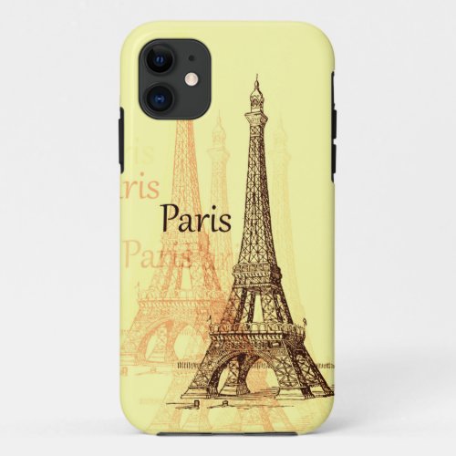 Eiffel Tower Paris France iPhone 11 Case