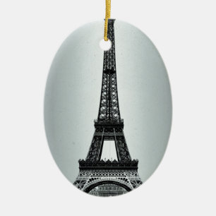 Eiffel Tower Paris France Ceramic Ornament