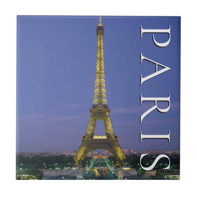 Eiffel Tower | Paris, France Ceramic Tile (Front)
