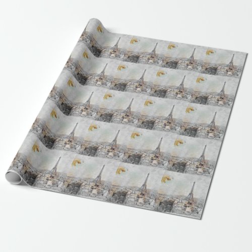 Eiffel Tower Paris France Classic Wrapping Paper