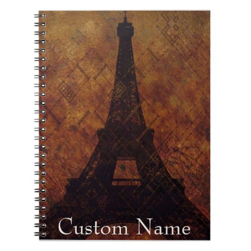 Eiffel Tower Paris France Custom Travel Notebook