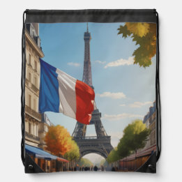 Eiffel tower - Paris - France Drawstring Bag