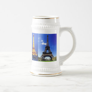 eiffel-tower-paris-france, eiffel-tower-at-nigh... beer stein