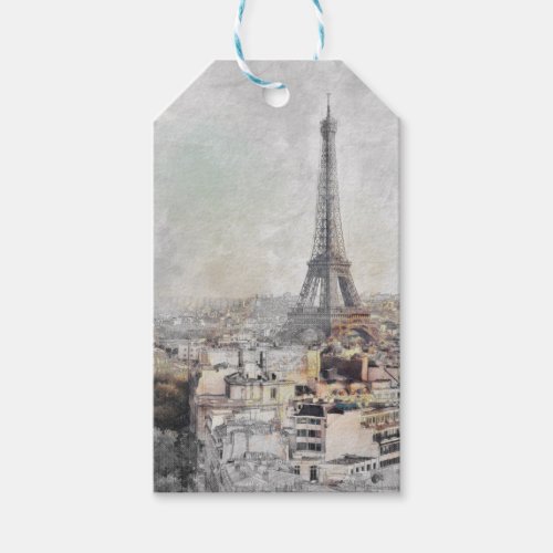 Eiffel Tower Paris France  Gift Tags