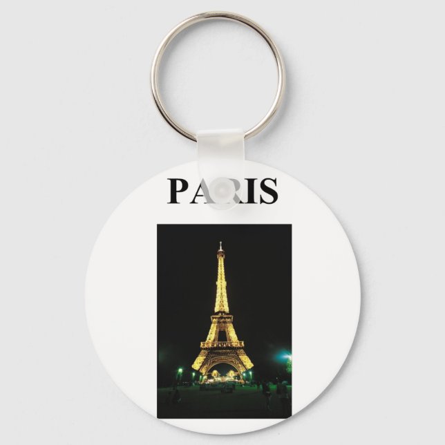 eiffel tower paris france keychain (Front)