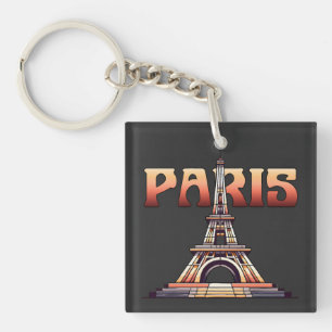 Eiffel Tower Paris France Keychain
