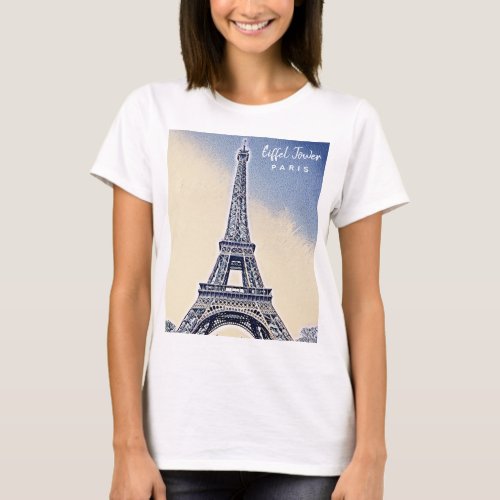 Eiffel Tower Paris France Landmark T_Shirt