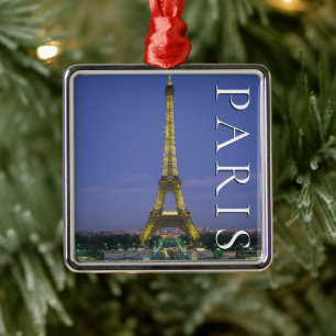 Eiffel Tower Paris, France Metal Ornament