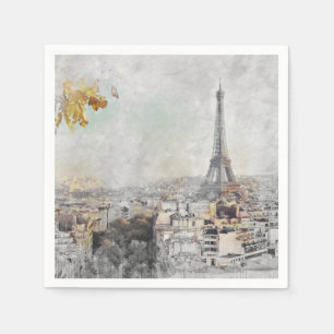 Eiffel Tower. Paris, France Napkins