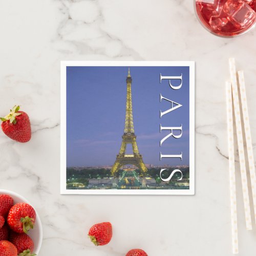 Eiffel Tower  Paris France Napkins