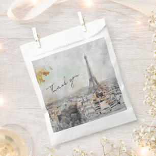 Eiffel Tower Paris France Party Gift Thank you Favor Bag