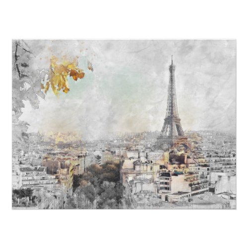 Eiffel Tower Paris France  Photo Print