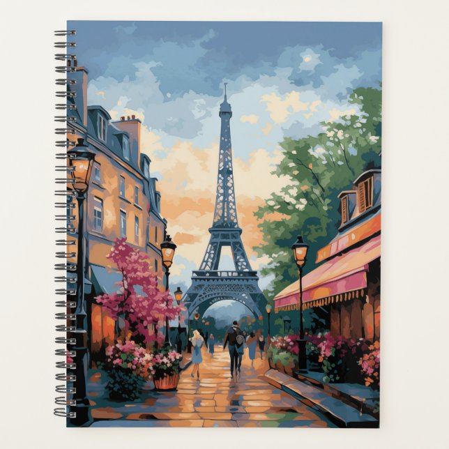 Eiffel Tower Paris France Planner (Front)