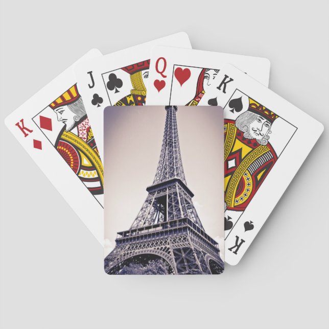 Eiffel tower, Paris, France Poker Cards (Back)