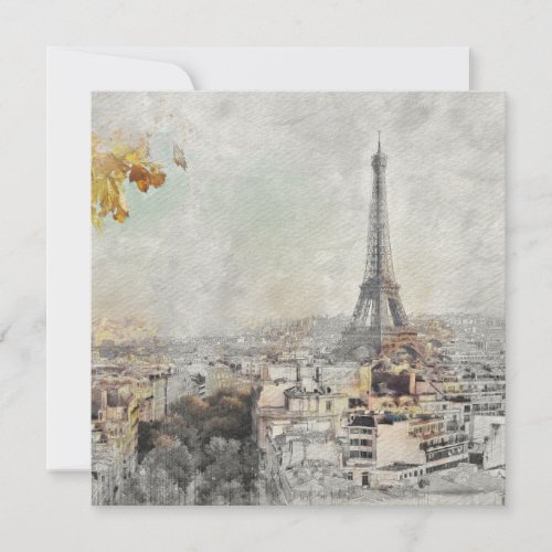 Eiffel Tower Paris France Postcard