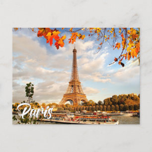 Eiffel Tower Paris, France Postcard