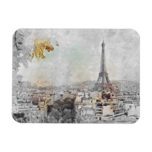 Eiffel Tower Paris France Postcard Magnet