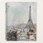 Eiffel Tower. Paris, France Postcard Planner<br><div class="desc">Watercolor Eiffel Tower. Paris,  France</div>