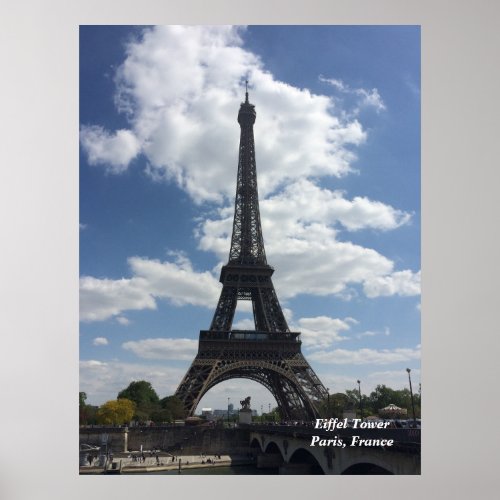 Eiffel Tower Paris France  Poster