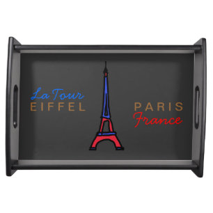 Eiffel Tower Paris France Serving Tray
