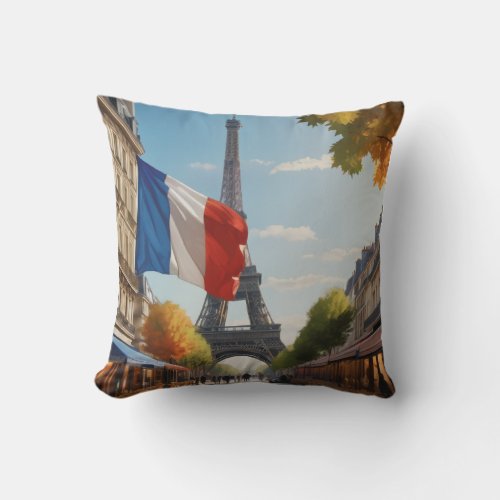 Eiffel tower _ Paris _ France Throw Pillow