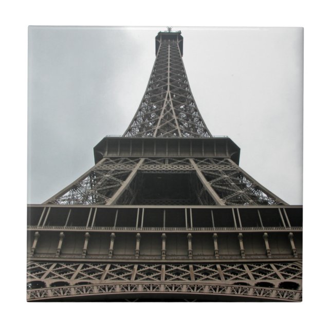 Eiffel Tower Paris, France Tile (Front)