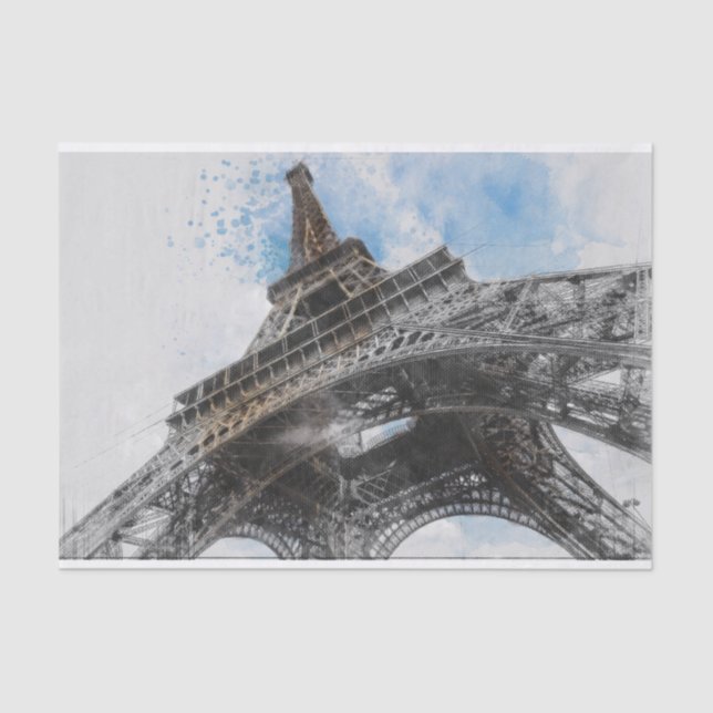 Eiffel Tower, Paris, France Tissue Paper (Front)