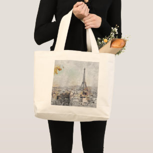 Eiffel Tower Paris France Tote Bag – Large Travel